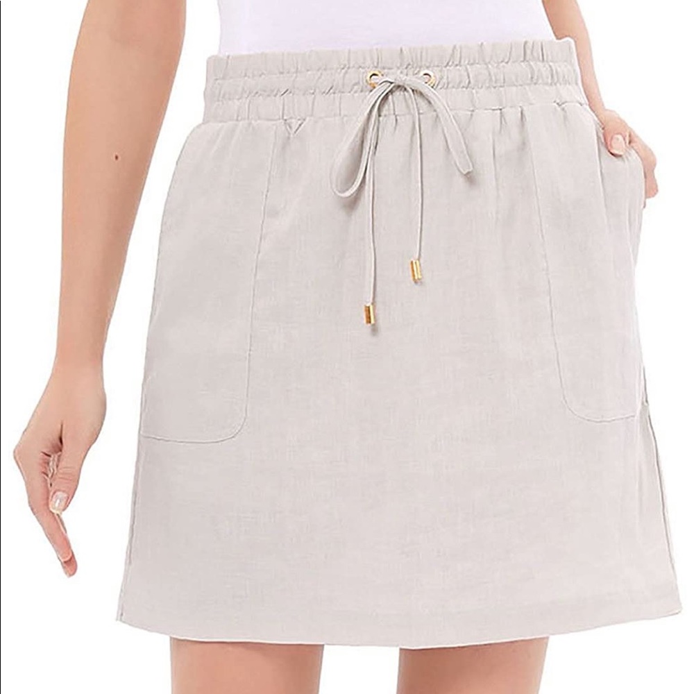 Ellen Tracy Linen Skirt